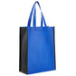 Medium Polypropylene Two Tone Book Tote Bag (11'' W X 14'' H) 90 Gsm-Tote Bag-Brand Your Tote-Royal Blue-Brand Your Tote