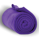 Polyester Fleece Blanket (50'' W X 60'' H) 260 G/Sqm-Blanket-Brand Your Tote-Purple-Brand Your Tote