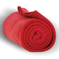 Polyester Fleece Blanket (50'' W X 60'' H) 260 G/Sqm-Blanket-Brand Your Tote-Red-Brand Your Tote