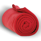Polyester Fleece Blanket (50'' W X 60'' H) 260 G/Sqm-Blanket-Brand Your Tote-Red-Brand Your Tote