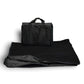 Polyester Fold Up Carry Picnic Blanket (50'' W X 60'' H) 260 G/Sqm-Blanket-Brand Your Tote-Black-Brand Your Tote