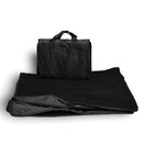 Polyester Fold Up Carry Picnic Blanket (50'' W X 60'' H) 260 G/Sqm-Blanket-Brand Your Tote-Black-Brand Your Tote