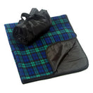 Polyester Fold Up Carry Picnic Blanket (50'' W X 60'' H) 260 G/Sqm-Blanket-Brand Your Tote-Blackwatch-Brand Your Tote