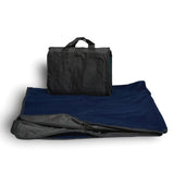 Polyester Fold Up Carry Picnic Blanket (50'' W X 60'' H) 260 G/Sqm-Blanket-Brand Your Tote-Navy Blue-Brand Your Tote