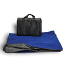 Polyester Fold Up Carry Picnic Blanket (50'' W X 60'' H) 260 G/Sqm-Blanket-Brand Your Tote-Royal Blue-Brand Your Tote