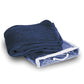 Polyester Micro Plush Throw Blanket (50'' W X 60'' H) 280 G/Sqm-Blanket-Brand Your Tote-Navy Blue-Brand Your Tote