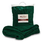 Polyester Mink Touch Luxury Blanket (50'' W X 60'' H) 300 Gsm-Blanket-Brand Your Tote-Forest Green-Brand Your Tote