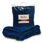 Polyester Mink Touch Luxury Blanket (50'' W X 60'' H) 300 Gsm-Blanket-Brand Your Tote-Navy Blue-Brand Your Tote