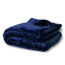 Polyester Oversized Mink Touch Blanket (60'' W X 72'' H) 300 Gsm-Blanket-Brand Your Tote-Navy Blue-Brand Your Tote