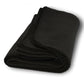 Polyester Promo Fleece Throw Blanket (50'' W X 60'' H) 200 G/Sqm-Blanket-Brand Your Tote-Black-Brand Your Tote