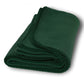 Polyester Promo Fleece Throw Blanket (50'' W X 60'' H) 200 G/Sqm-Blanket-Brand Your Tote-Forest Green-Brand Your Tote