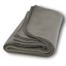 Polyester Promo Fleece Throw Blanket (50'' W X 60'' H) 200 G/Sqm-Blanket-Brand Your Tote-Grey-Brand Your Tote