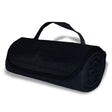 Polyester Roll Up Blanket (47'' W X 53'' H) 600D-Blanket-Brand Your Tote-Black-Brand Your Tote