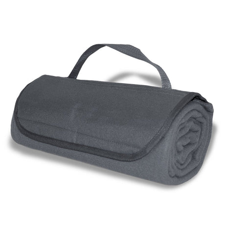 Polyester Roll Up Blanket (47'' W X 53'' H) 600D-Blanket-Brand Your Tote-Grey-Brand Your Tote
