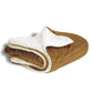 Polypropylene Micro Mink Sherpa Blanket (50'' W X 60'' H) 220 G/Sqm / 240 G/Sqm-Blanket-Brand Your Tote-Camel-Brand Your Tote