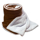 Polypropylene Oversized Micro Mink Sherpa Blanket (60'' W X 72'' H) 220 G/Sqm / 240 G/Sqm-Blanket-Brand Your Tote-Chocolate Brown-Brand Your Tote