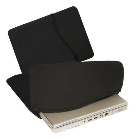 Polypropylene Reversible Laptop Sleeve (15'' W X 11'' H)-Laptop Sleeve-Brand Your Tote-Black-Brand Your Tote