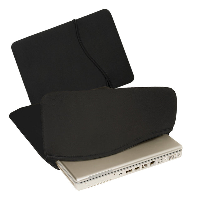 Polypropylene Reversible Laptop Sleeve (15'' W X 11'' H)-Laptop Sleeve-Brand Your Tote-Black-Brand Your Tote