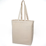 Medium Cotton Canvas Book Tote Bag (11'' W X 14'' H) 12 Oz