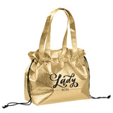 Medium Polypropylene Wrap-It-Up Croc Cinch Bag (15.5'' W X 10'' H) 105 Gsm