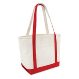 Large Cotton Canvas Yacht Club Tote Bag (20.5'' W X 13'' H) 24 Oz