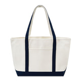 Xl Cotton Canvas Yacht Club Tote Bag (24'' W X 14.17'' H) 24 Oz