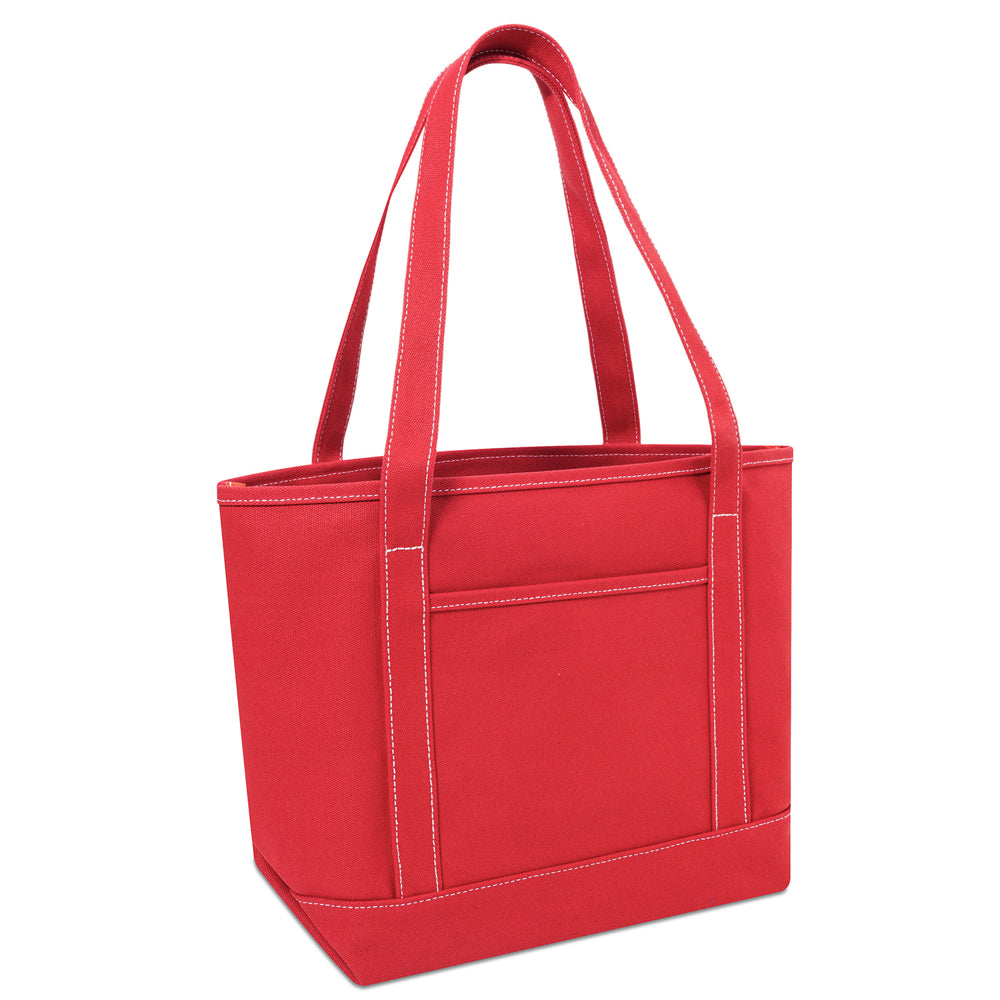 Large Cotton Canvas Admiral Tote Bag (20.5'' W X 13'' H) 24 Oz