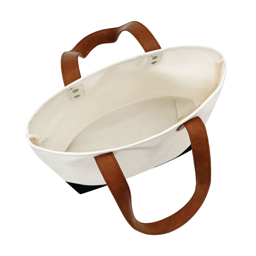 Medium Cotton Canvas Classic Leather Handle Tote Bag (15.75'' W X 12'' H) 18 Oz