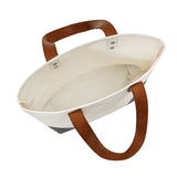 Medium Cotton Canvas Classic Leather Handle Tote Bag (15.75'' W X 12'' H) 18 Oz