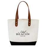 Medium Cotton Canvas Classic Leather Handle Tote Bag (15.75'' W X 12'' H) 18 Oz