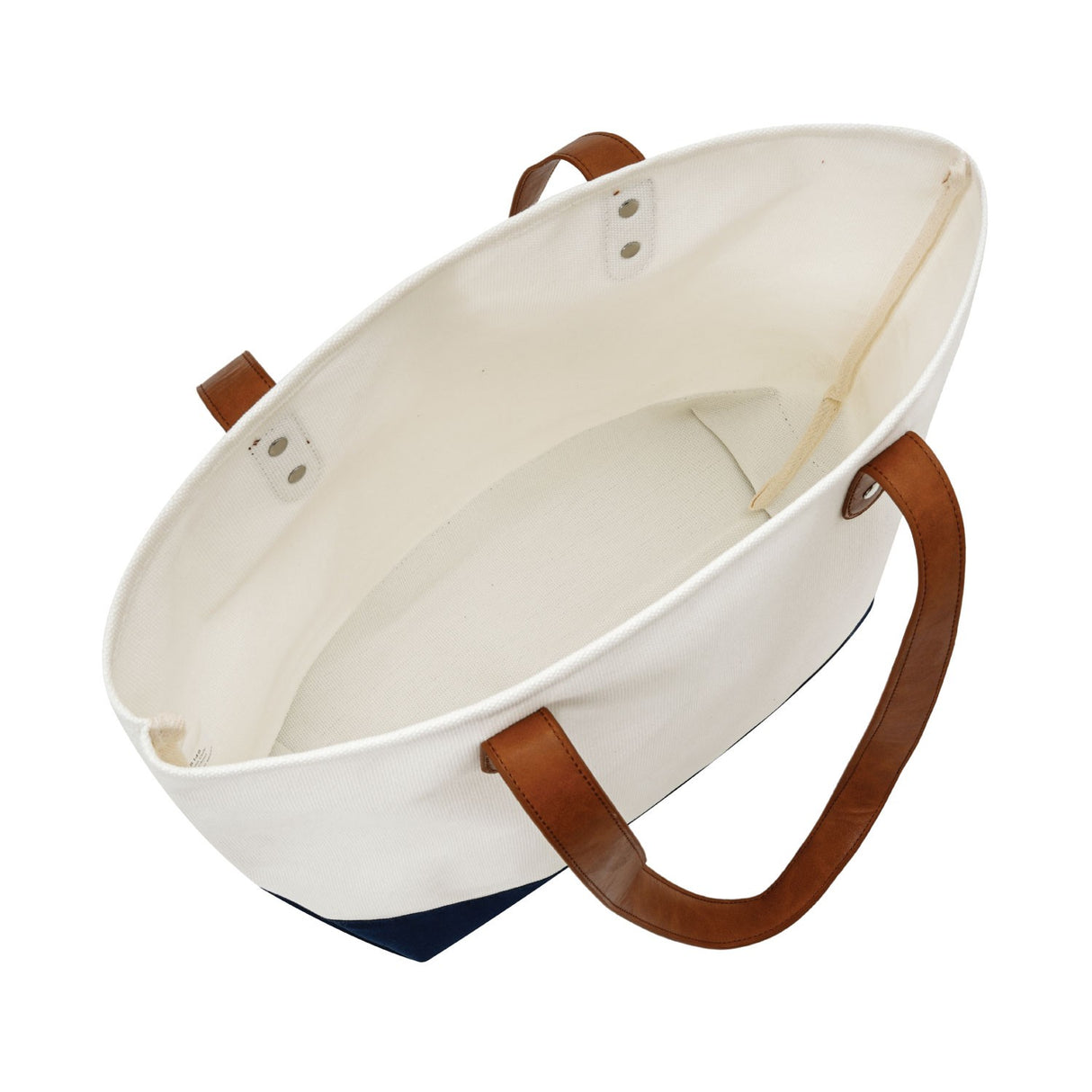 Large Cotton Canvas Classic Leather Handle Tote Bag (20.5'' W X 13'' H) 18 Oz