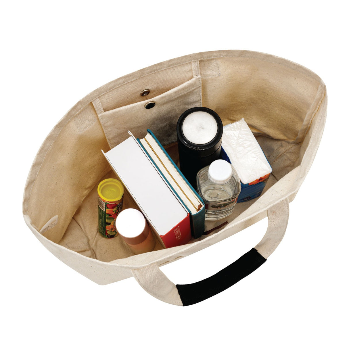 Large Cotton Canvas Island Tote Bag (21'' W X 13'' H) 14 Oz