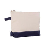 Small Cotton Canvas Cosmetic Pouch (11'' W X 7'' H) 12 Oz