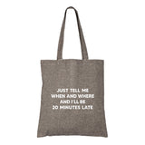 Large Cotton Canvas Convention Tote Bag (15'' W X 16'' H) 7 Oz