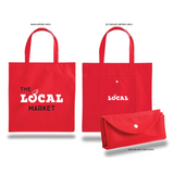 Medium Polypropylene Foldable Tote Bag (14.75'' W X 14.75'' H) 80 Gsm