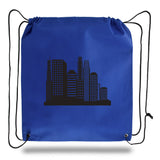 Large Polypropylene Drawstring Backpack (16'' W X 18'' H) 80 Gsm