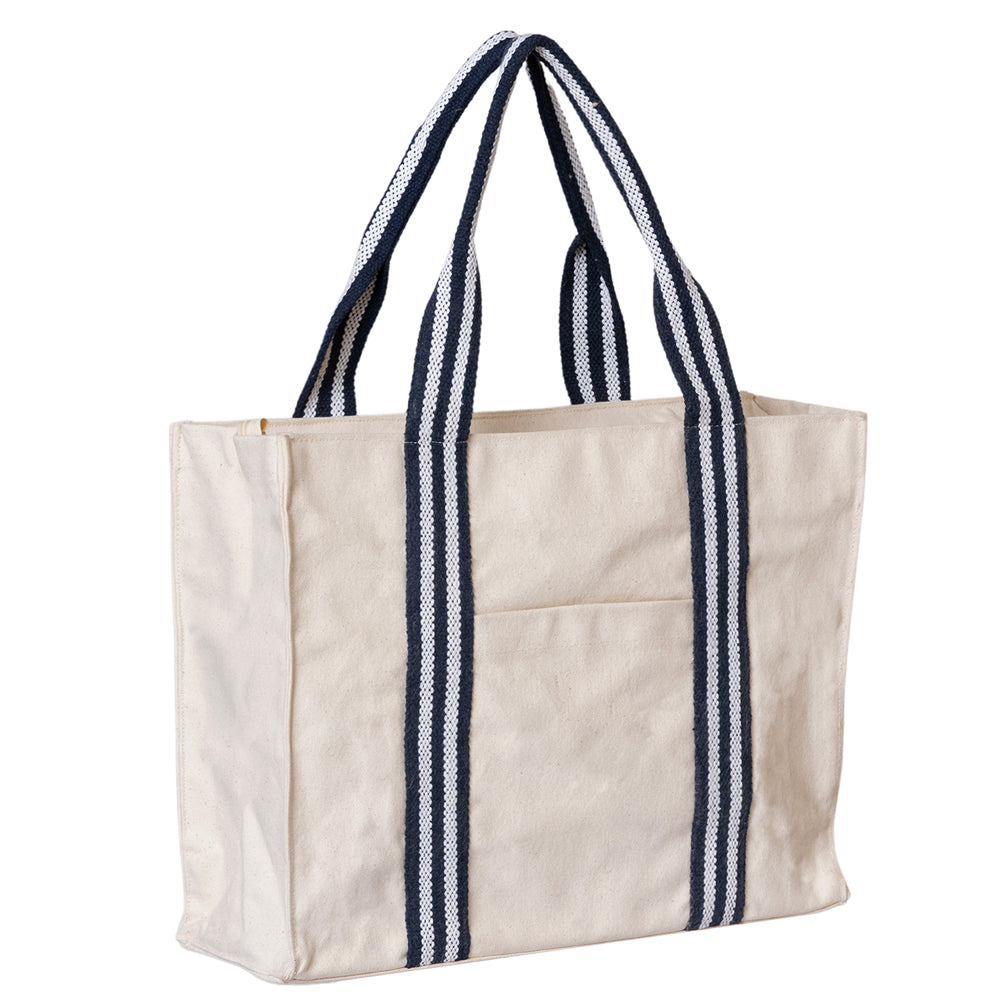Medium Cotton Canvas Harbor Classic Tote Bag (16.14'' W X 11.8'' H) 14 Oz