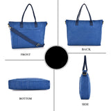 Large Cotton Canvas Cross Functional Tote Bag (17'' W X 13.77'' H) 18 Oz