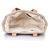 Large Cotton Canvas Tote Bag (21.25'' W X 13.4'' H) 18 Oz Cotton Side Panels/Jute Front&Back