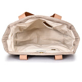 Large Cotton Canvas Tote Bag (21.25'' W X 13.4'' H) 18 Oz Cotton Side Panels/Jute Front&Back