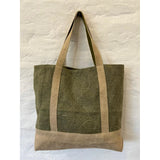 Large Jute Kilim Kilim Premium Tote Bag (17.5'' W X 14.5'' H) 18 Oz
