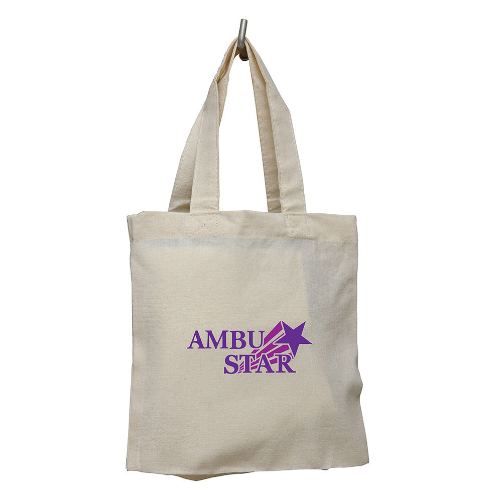 Small Cotton Canvas Tote Bag (8'' W X 8'' H) 7 Oz