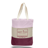 Medium Cotton Canvas Tri Color Bag (15'' W X 15'' H) 12 Oz