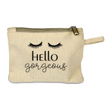 Small Cotton Canvas Zippered Pouch (5'' W X 4'' H) 12 Oz