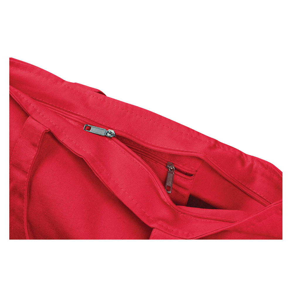 Xl Cotton Canvas Zippered Tote Bag (20'' W X 15'' H) 12 Oz