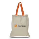 Large Cotton Canvas Economical Tote Bag (15'' W X 16'' H) 6 Oz