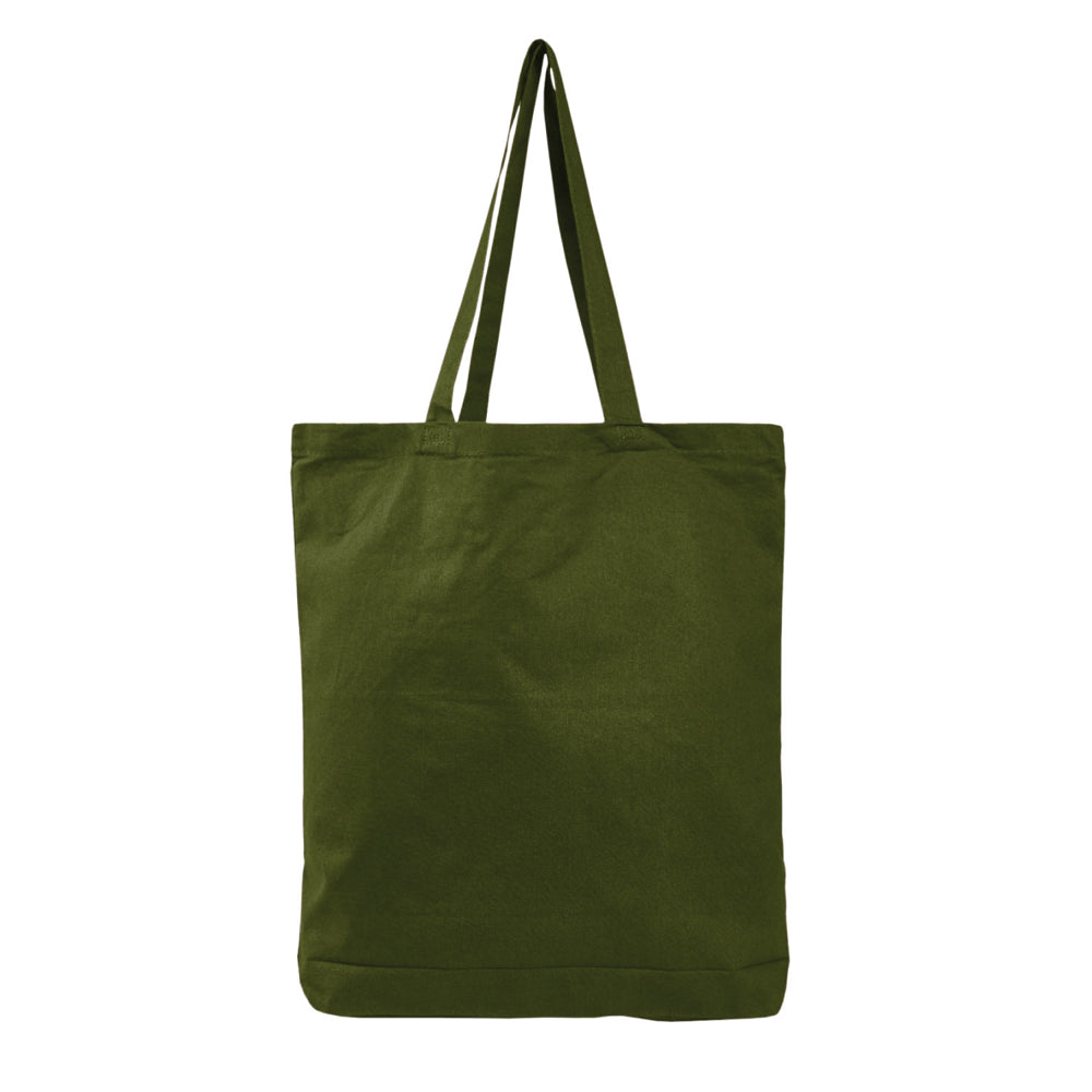 Large Cotton Canvas Promotional Tote Bag (15'' W X 16'' H) 6 Oz