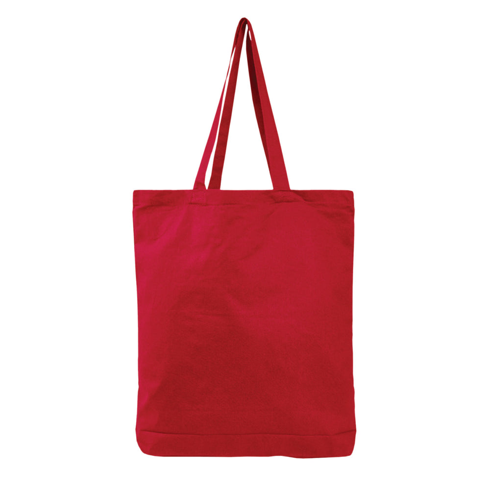 Large Cotton Canvas Promotional Tote Bag (15'' W X 16'' H) 6 Oz