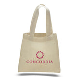 Small Cotton Canvas Tote Bag (6'' W X 6'' H) 6 Oz