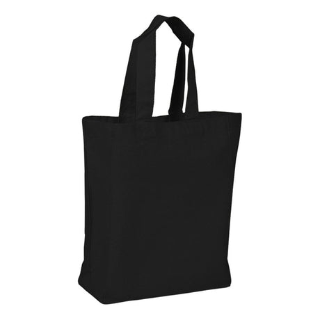 Small Cotton Canvas Bag (8'' W X 10'' H) 6 Oz-Bag-Brand Your Tote-Black-Brand Your Tote